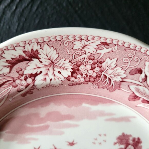 The Spode Archive Collection Traditions Series Lucano 10.5" Dinner Plate, Red - Picture 3 of 7